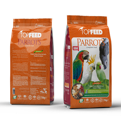 Bird Food Packaging branding graphic design logo packaging design pet food packaging pouch packaging