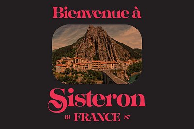 Sisteron Display Fonts swash caps