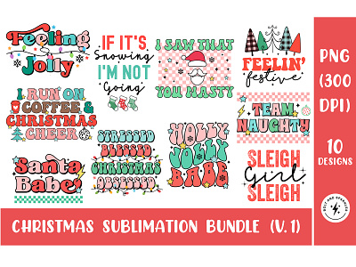 Christmas Sublimation Bundle, Volume 1 christmas card christmas png christmas quote christmas quote sublimation christmas sayings png christmas sublimation christmas sublimation design png christmas sublimation designs christmas sublimation png design funny christmas sublimation graphic design graphic tees groovy christmas merch design sublimation sublimation bundle t shirt designer tshirt design typography tshirt design