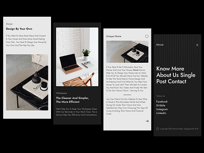 Minimal app UI design design ui ux web design