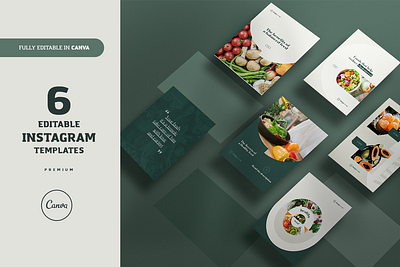 Nutrition - Instagram Canva Template canva social media canva template graphic design instagram nutrition nutrition post nutrition template social media social media template template canva