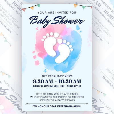 Baby Shower Poster baby shower design graphic design ideas poster