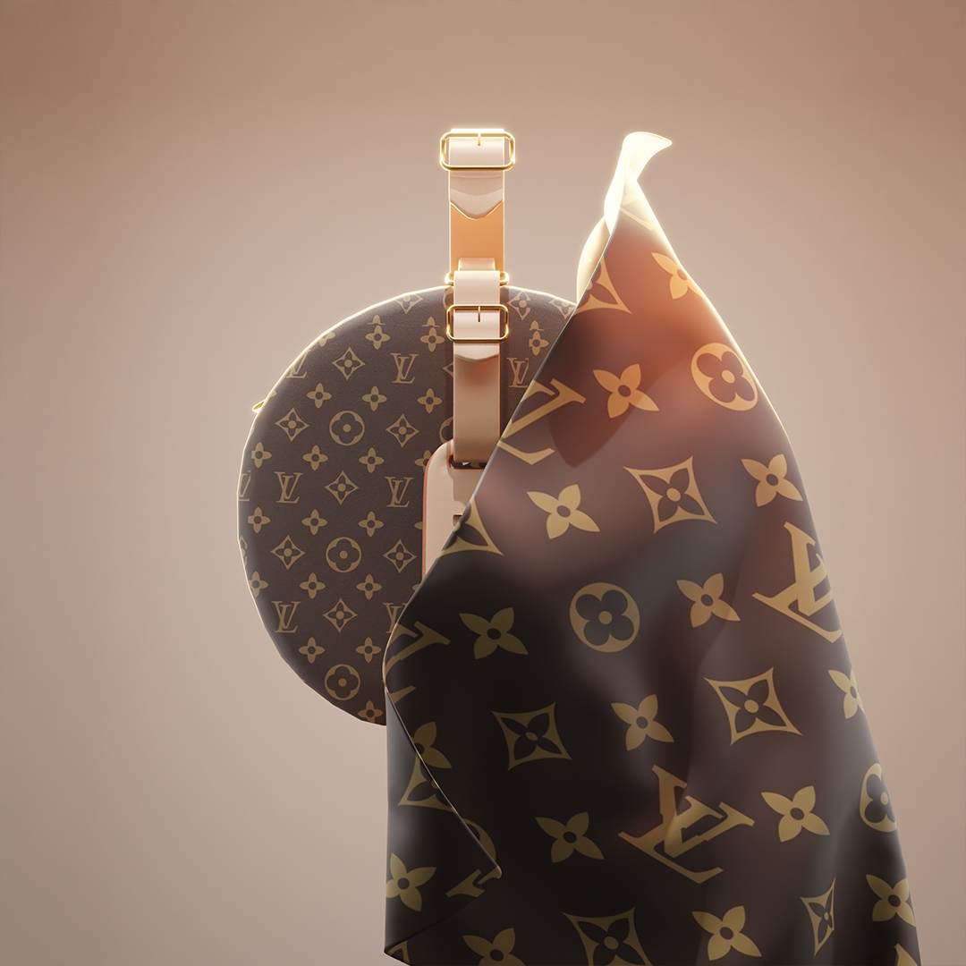 louis vuitton Bag 3d animation art artist bag blender box brand branding c4d cgi design fashion graphic design illustration logo louis vuitton motion graphics render style