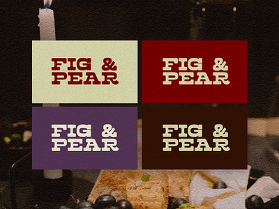 Brand Identity Design for Fig & Pear brand brand identity branding charcuterie color palette design font pairing graphic design identity design label design logo packaging print design restaurant typography vector vintage visual identity