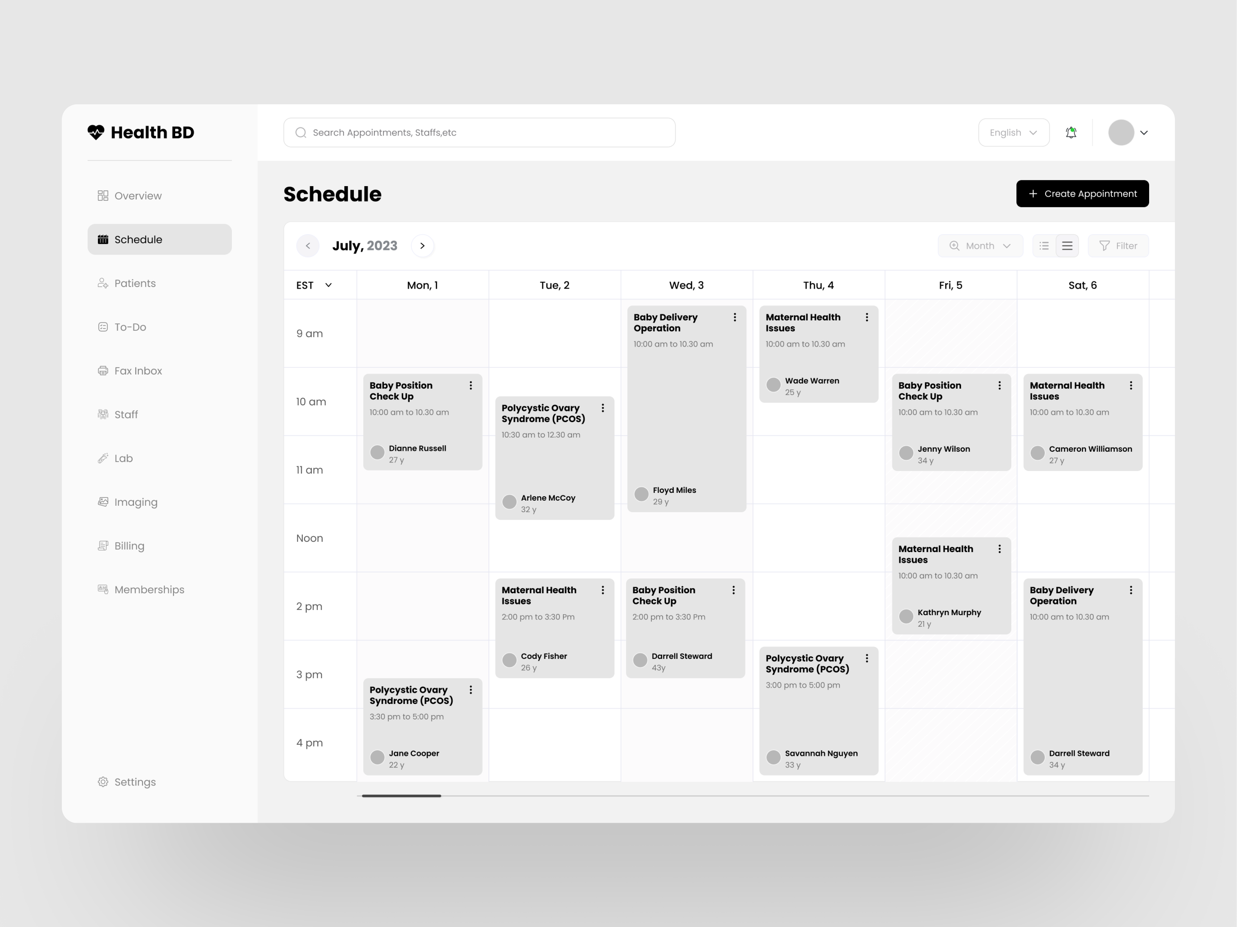 Calendar (Schedule management) - System Ui Kit 🔥 by Anik Deb for ...