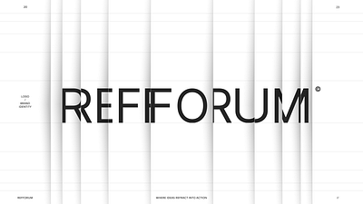 Brand Identity Refforum branding design graphic design illustration logo typography vector