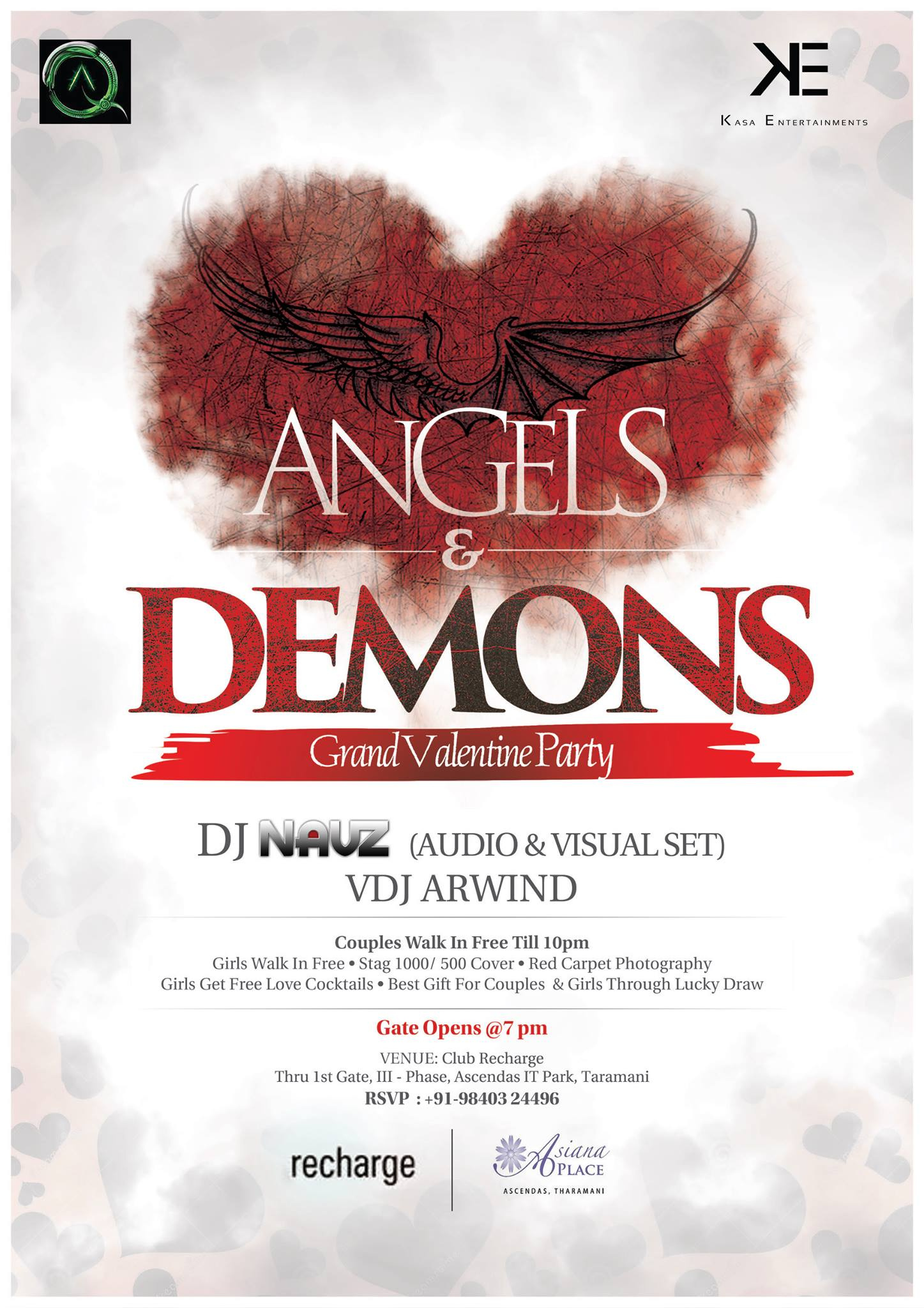 Angles & Demons Poster design dj poster graphic design poster