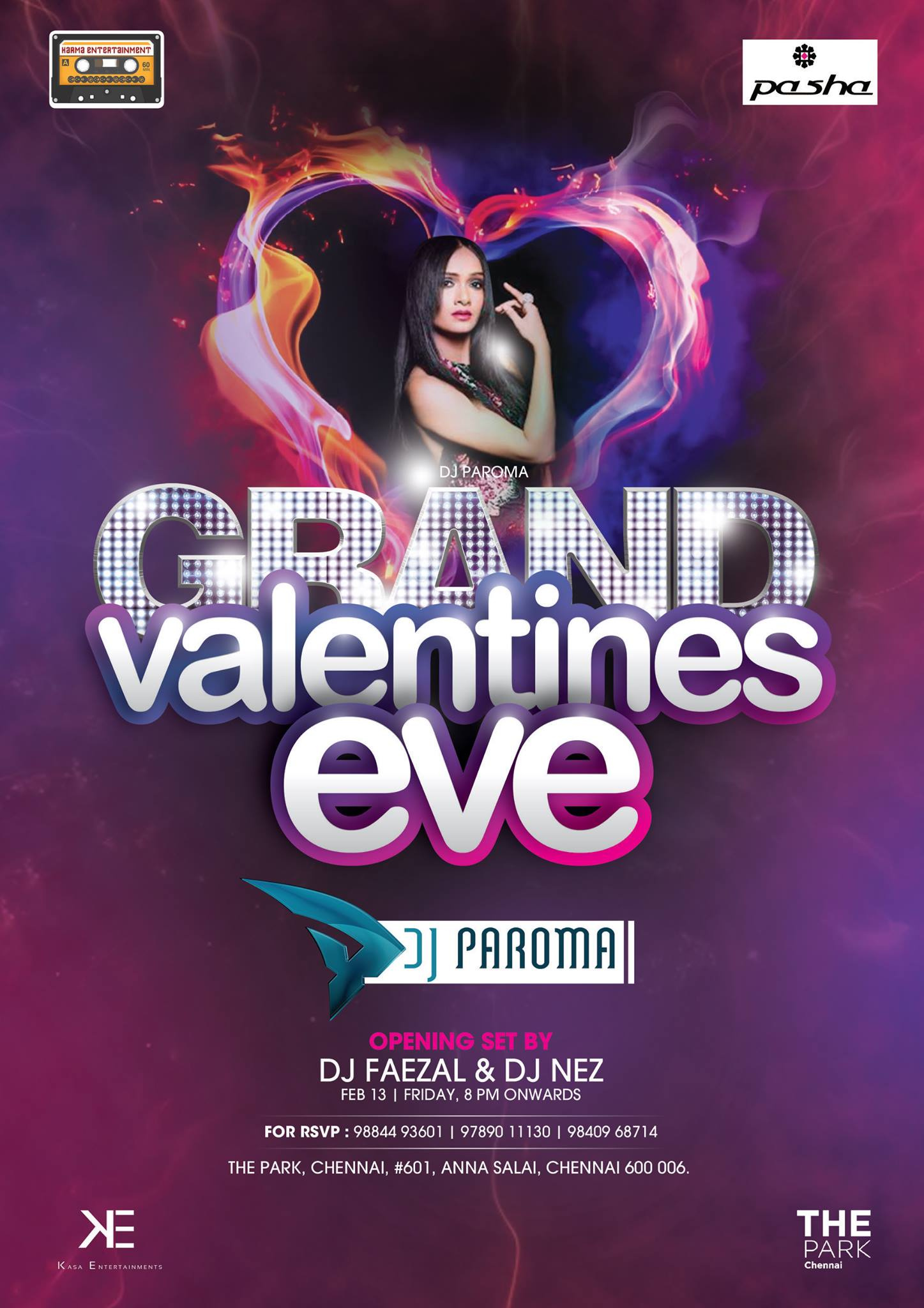 Grand Valentines Poster graphic design