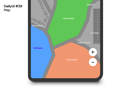DailyUI #29 - Map dailyui design interface design map typography ui uiux