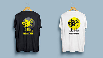 T-shirt design black dragon graphic design tshirt tshirt design white
