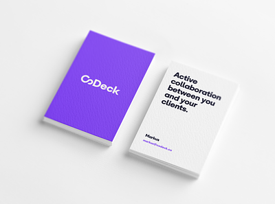 CoDeck Business Cards branding business cards collaboration logo