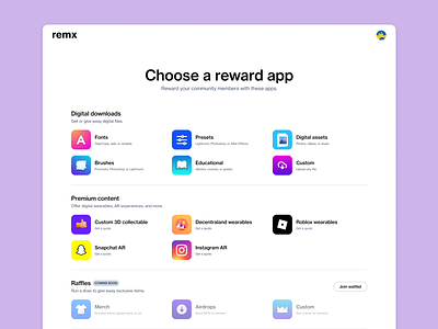 Reward app icons app icons apps crypto design graphic design icons illustration logo nft ui ux vector wearables web3