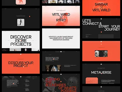 www.vrtlwrld.io animation brand brand identity branding header interaction typography web website