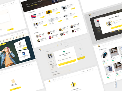 UI design for upcoming ecommerce website "Oneruppee" design ecommerce figma ui userexperience