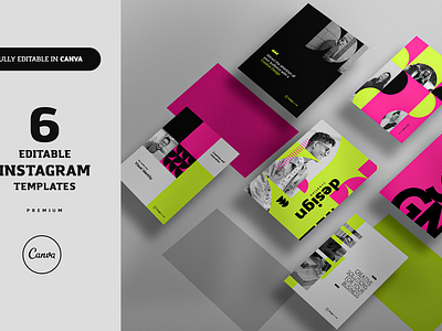 Design - Instagram Canva Template agency template canva social media canva template graphic design instagram social media template canva template social media