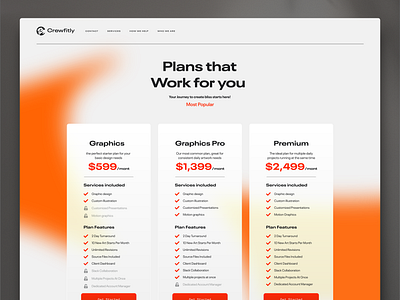 Crewfitly Pricing Plan 2.0 Light Mode Design minimal web web design webdesign website website design