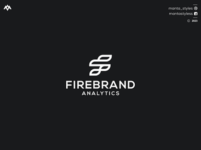 FIREBRAND ANALYTICS af logo branding design fa logo graphic design icon illustration letter logo minimal vector