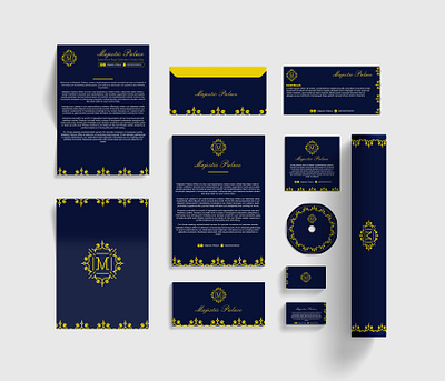 Majestic Palace | Brand Identity branding businesscard graphic design illustration logo majestic palace | brand identity royal