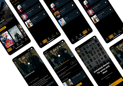 Ninjutsu app design design mobile app streaming app ui uiux