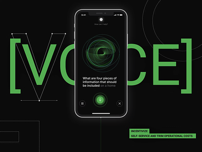 Voice Assistant App (Android, iOS) andriod animation assistant design desire agency graphic design green help illustration ios mobile motion motion graphics ui voice voice assistant