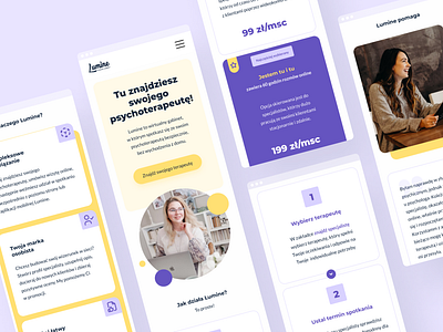 Lumine - online sessions with specialistsL design ui user experience ux website