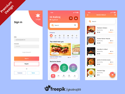 Food order delivery app Free Download delivery app food ap food app ui food delivery app food mobile app free dwonload food app design kaliraj mobile app mobile app design mobile app ui mobile ui swiggy app uber app zomoto concep