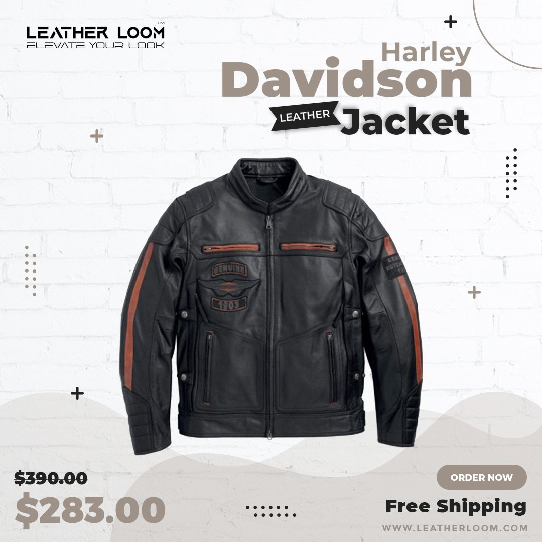 Harley Davidson Jacket by Leather Loom on Dribbble