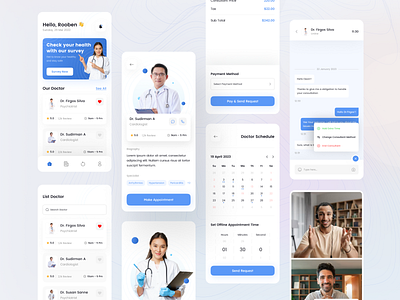KonsulDoc - Healthcare Mobile App consul consultation counseling doctor figma healthcare healthy medical mobile app patients treatment