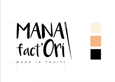 Creation of a Mana fact'Ori logo branding design graphic design illustration logo typography