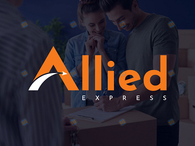 Logo design for courier/delivery Services - Allied Express brand branding courier creative delivery design firm graphic design icon illustration logo logo design logotype minimal vector
