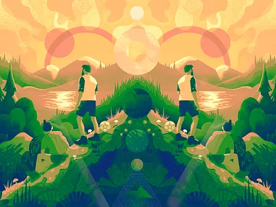 Cosmic Vermont illustration procreate vermont weird