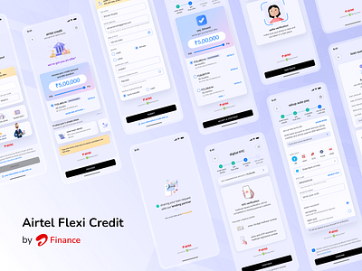 Airtel Flexi Credit (Personal Loans) airtel app credit finance loan loan app loans personal loans ui ux