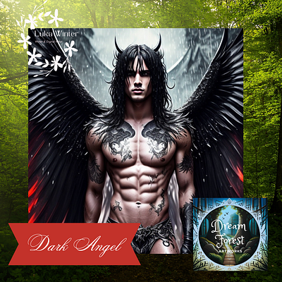 Dark Angel design fantasy art fantasy character hyper realism illustration myths