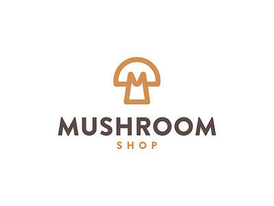 Mushroom Shop logo branding camping design flora food forest fungus hiking logo logodesign logodesigner mark mountain mushroom nature shop symbol truffle wildlife woods