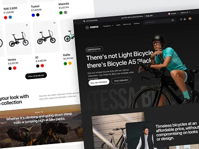 Mornride - Bike Marketplace Landingpage 🚲 bicycle app bike bike app clean design e commerce ecommerce landingpage market marketplace online store shop shopify shopping store style ui uiux websites woocommerce