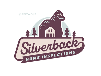 Silverback Home Inspections Logo animal ape badge branding forest gorilla home house lettering logo logodesign logos primate real estate realtor realty retro signage typography vintage