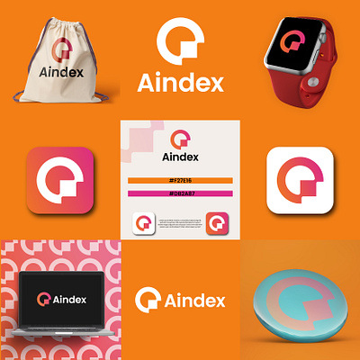 Concept : Aindex (Unused) abstract logo app logo best logo brand identity branding creative logo crypto gradient logo graphic design icon design illustration logo design logofolio logotype tech logo vect plus