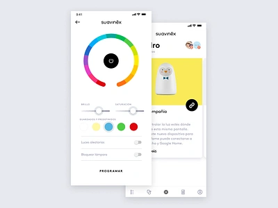 Smart Lamp - Oblumi app design sketch ui ui design ux ux design