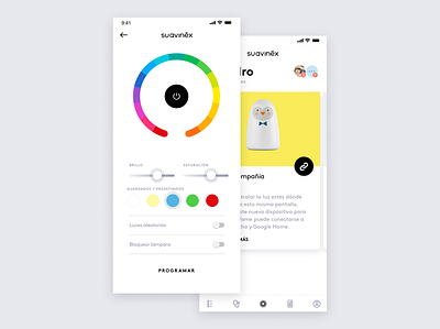 Smart Lamp - Oblumi app design sketch ui ui design ux ux design