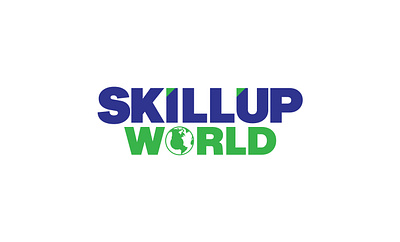 SKILLUP WORLD Logo 3d branding design graphic design illustration logo typography ui ux vector