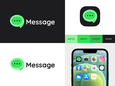 Logo for messenger branding design graphic design logo messenger ui vector