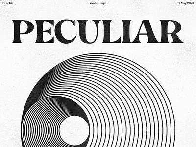 PECULIAR - Poster Concept Design banner creative design graphic design minimal poster