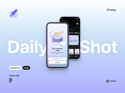 Dailyshot app daily design etrexio mood task tracker ui ux