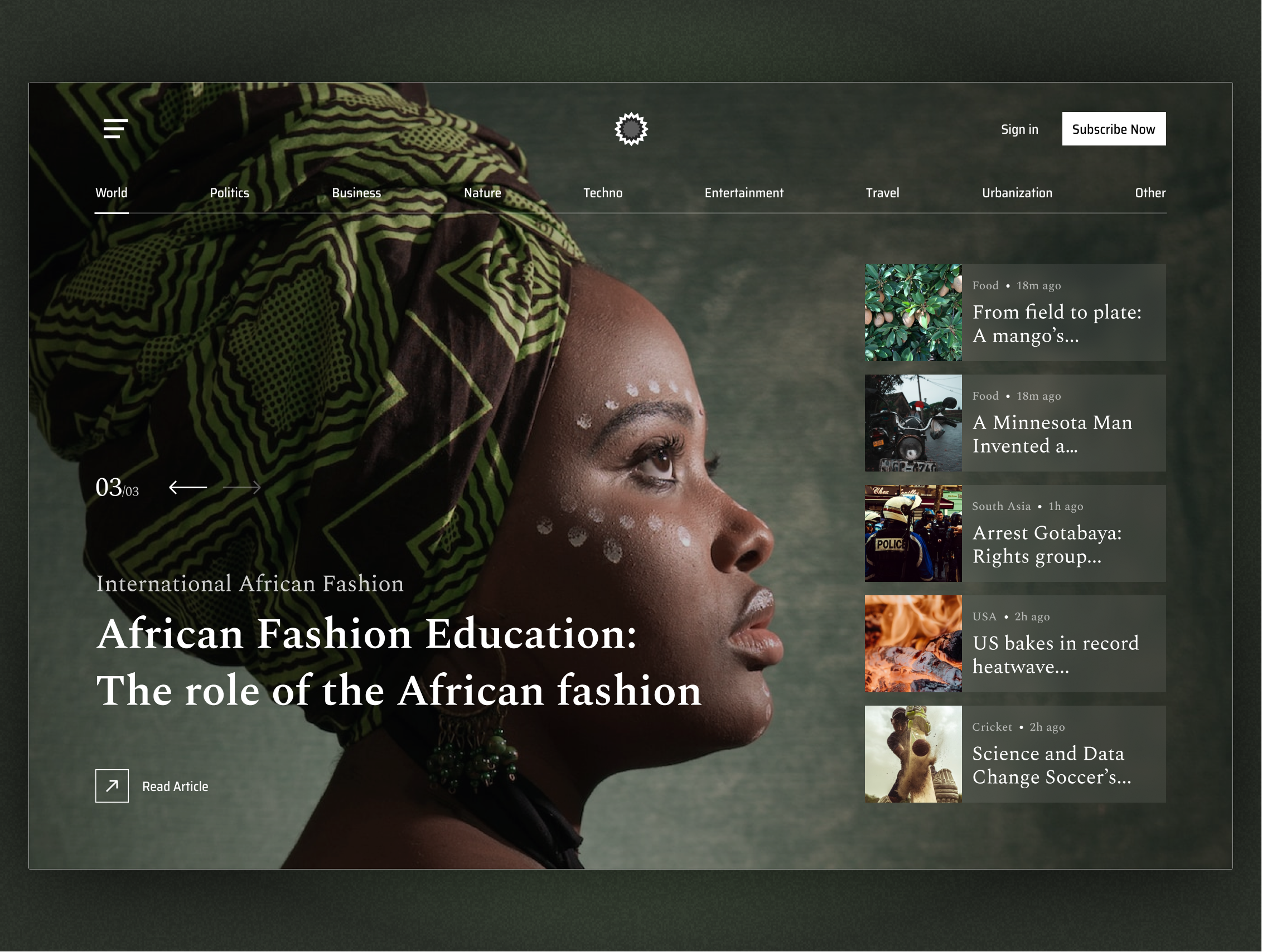 News portal - Website articles concept graphic design landing main page news news page press page revised revision