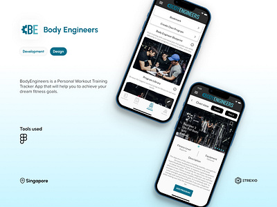 Body Engineers - Your new best friend in the gym app design etrexio gym ui ux