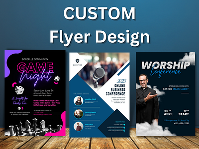 Custom Flyer Design flyer design graphic design
