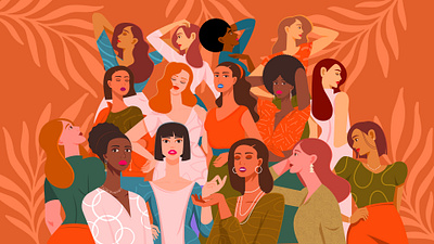 woman's day illustration vector