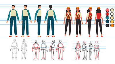 Character design - styleframes character design freelance illustrator illustration motion graphics vector
