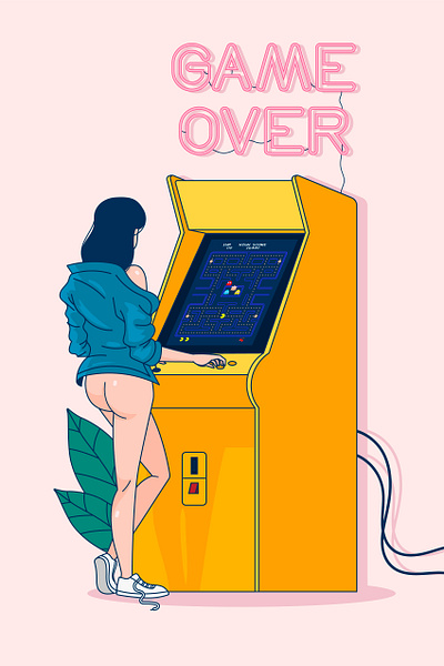 arcade illustration vector