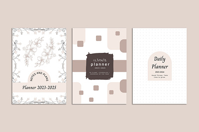 Planner Cover branding canva cover design editable elegant graphic design minimal modern planner planner cover simple start up typography